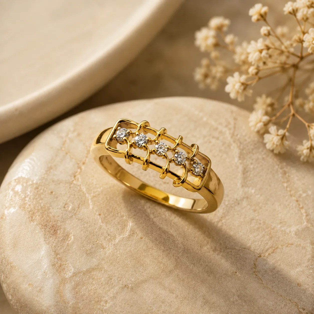 Ruby and Diamond Heart Ring - Image 2