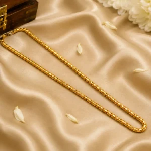 Textured Ball Link Gold Chain